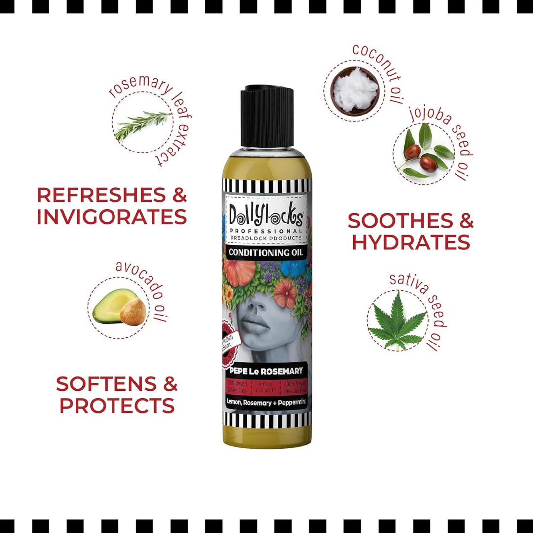Dollylocks Conditioning Oil | Pepe Le Rosemary
