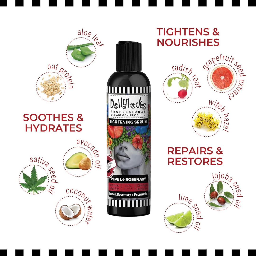 Dollylocks Tightening Serum | Pepe Le Rosemary