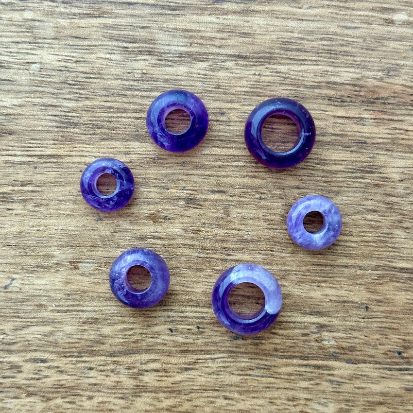 Amethyst Dreadlock Beads