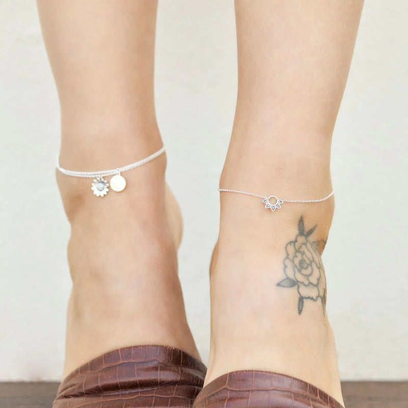 Sterling Silver | Rising Sun Anklet