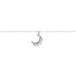 Sterling Silver | Mandala Moon Anklet