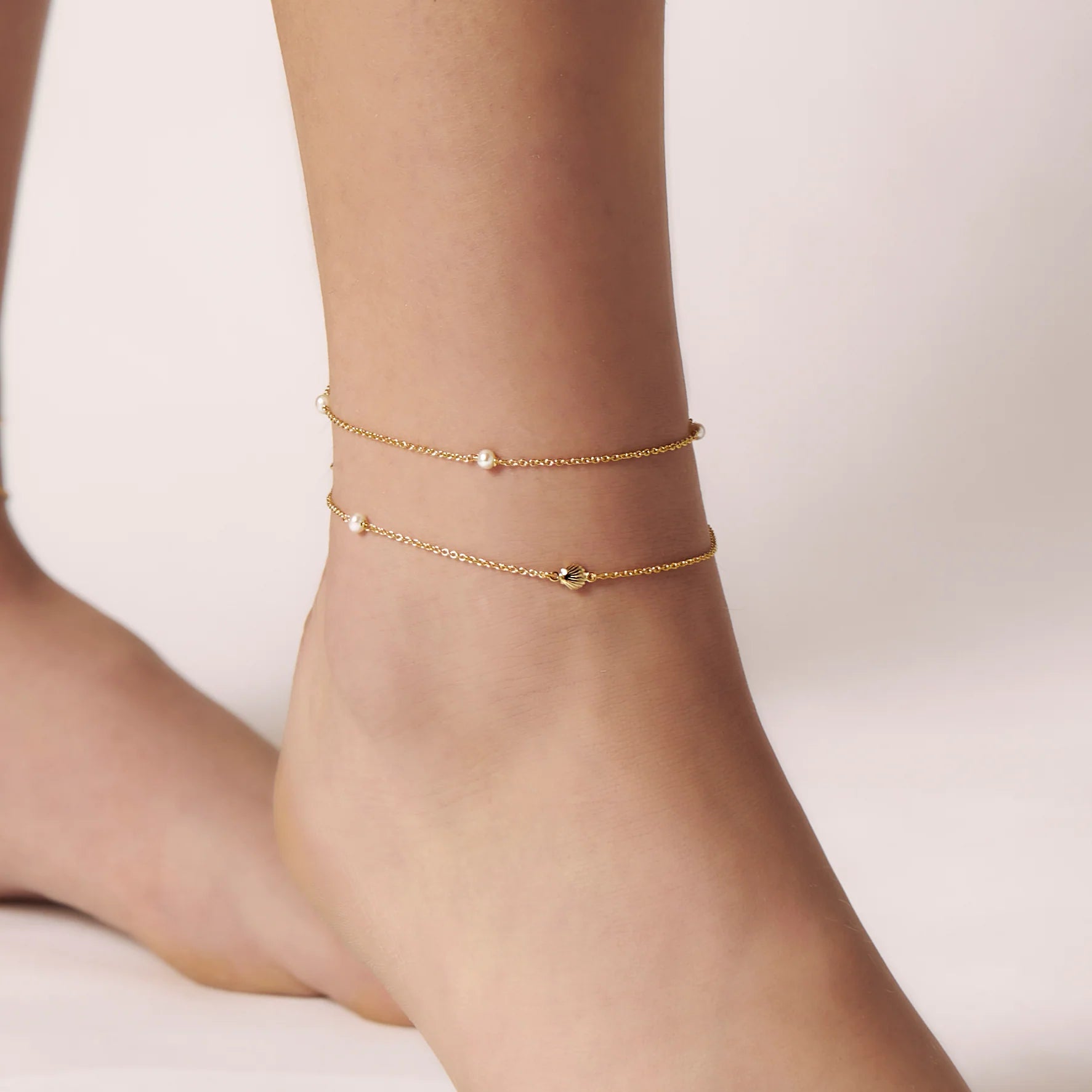 Oceanic Pearl Anklet Gold jewellery - Mountain Dreads
