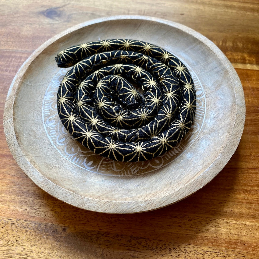 Extra Thick | Black & Gold Star Vegan Spiralocks