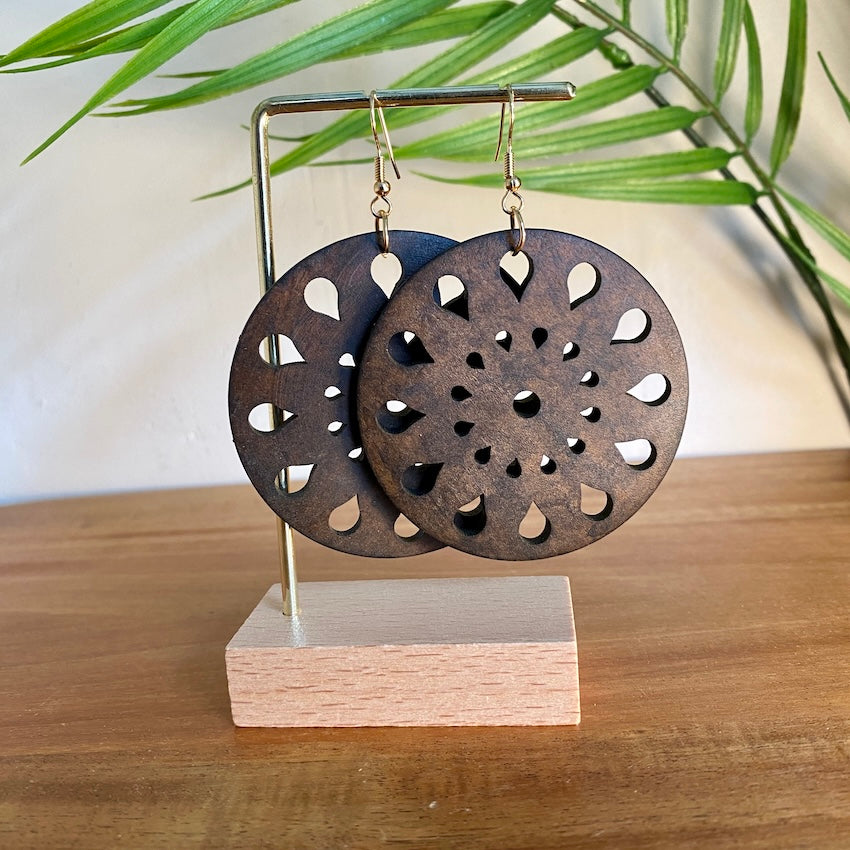 Large Wooden Earrings