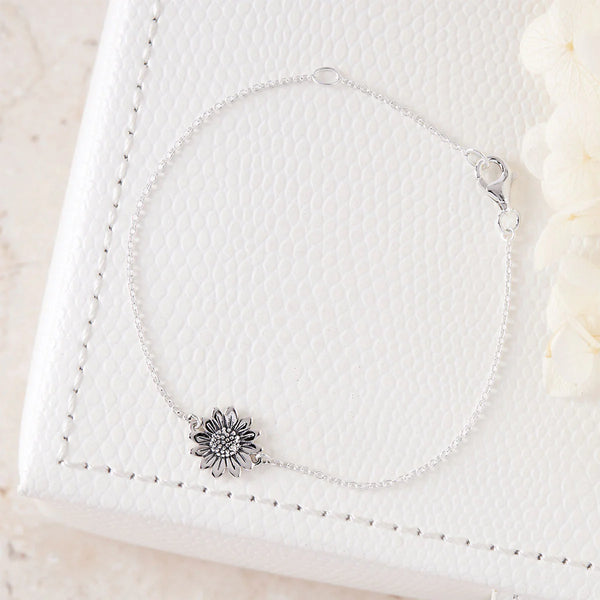 Sterling Silver | Blossoming Sunflower Bracelet