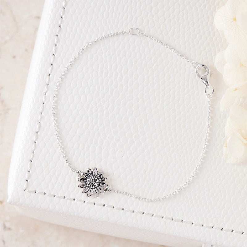 Sterling Silver | Blossoming Sunflower Bracelet