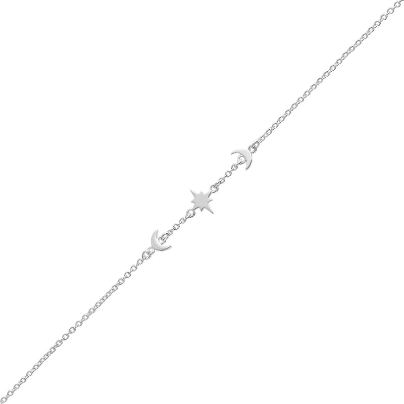 Sterling Silver | Celestial Moon Bracelet