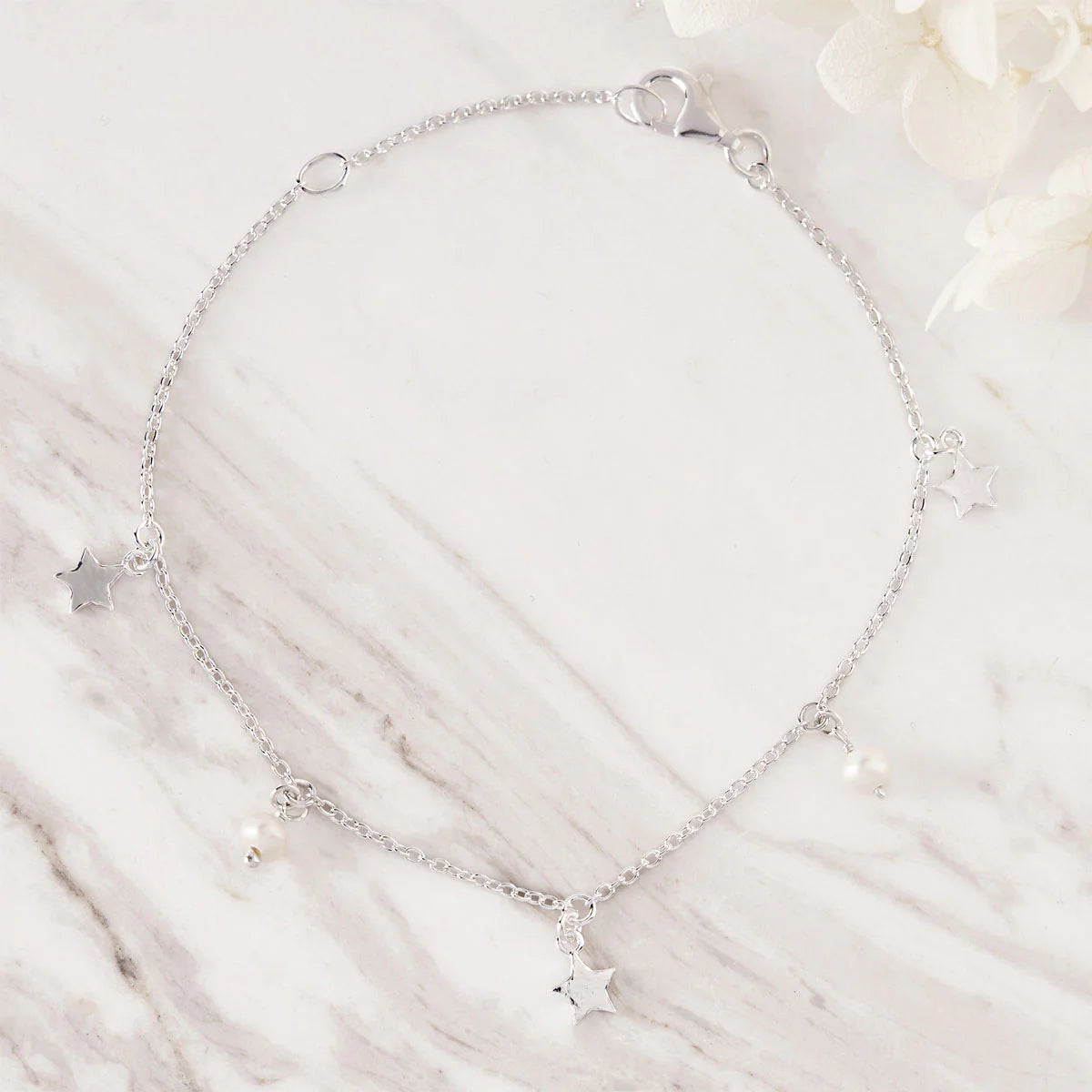 Sterling Silver | Starlight and Pearls Bracelet
