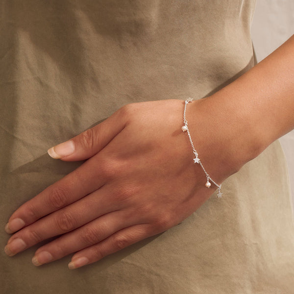 Sterling Silver | Starlight and Pearls Bracelet