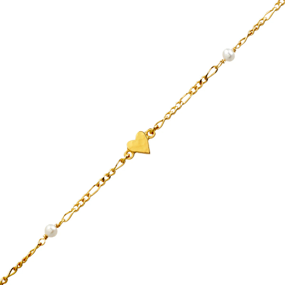 Gold Aphrodite Heart Bracelet
