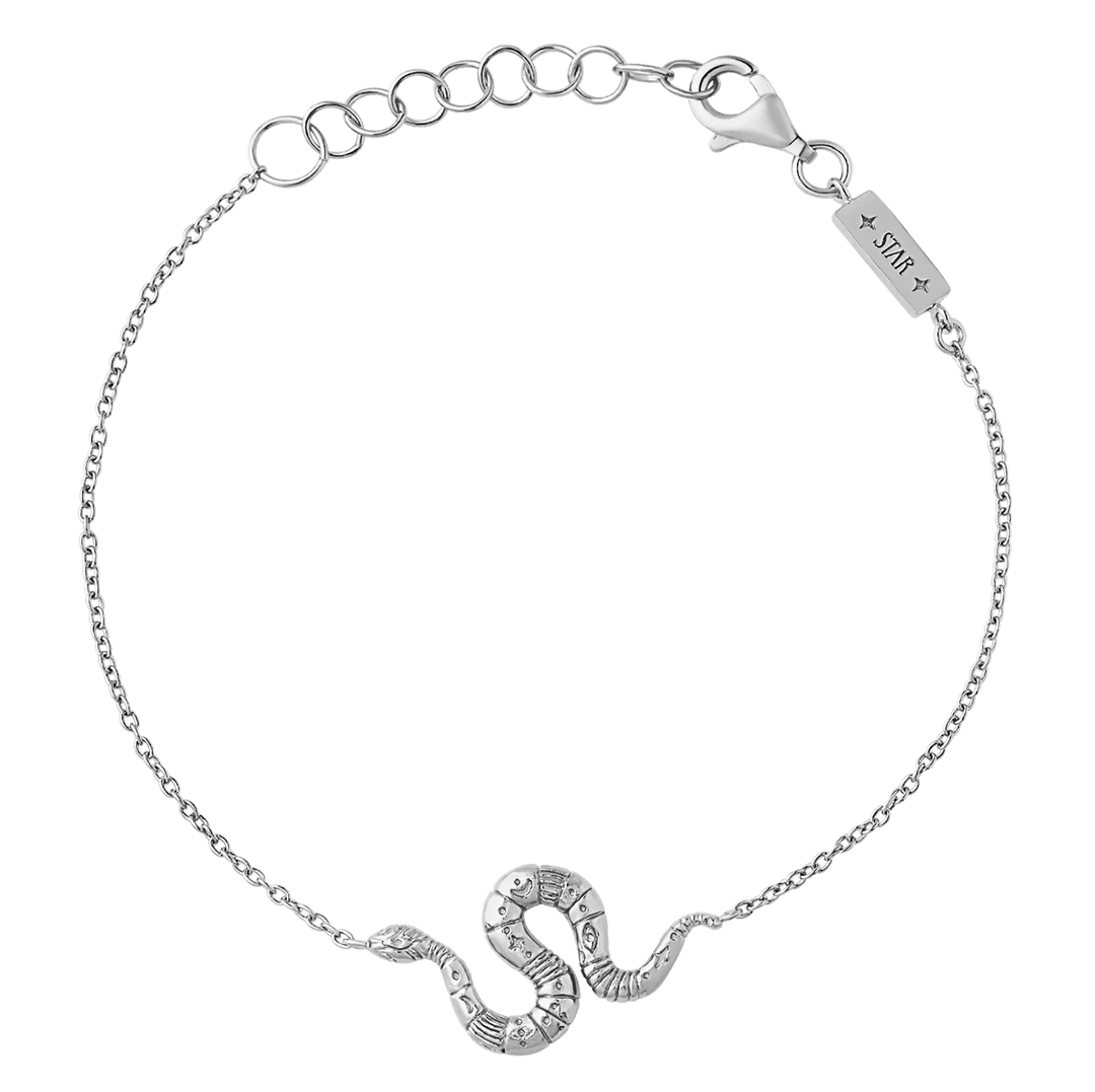 Sterling Silver Lunara Serpent Bracelet