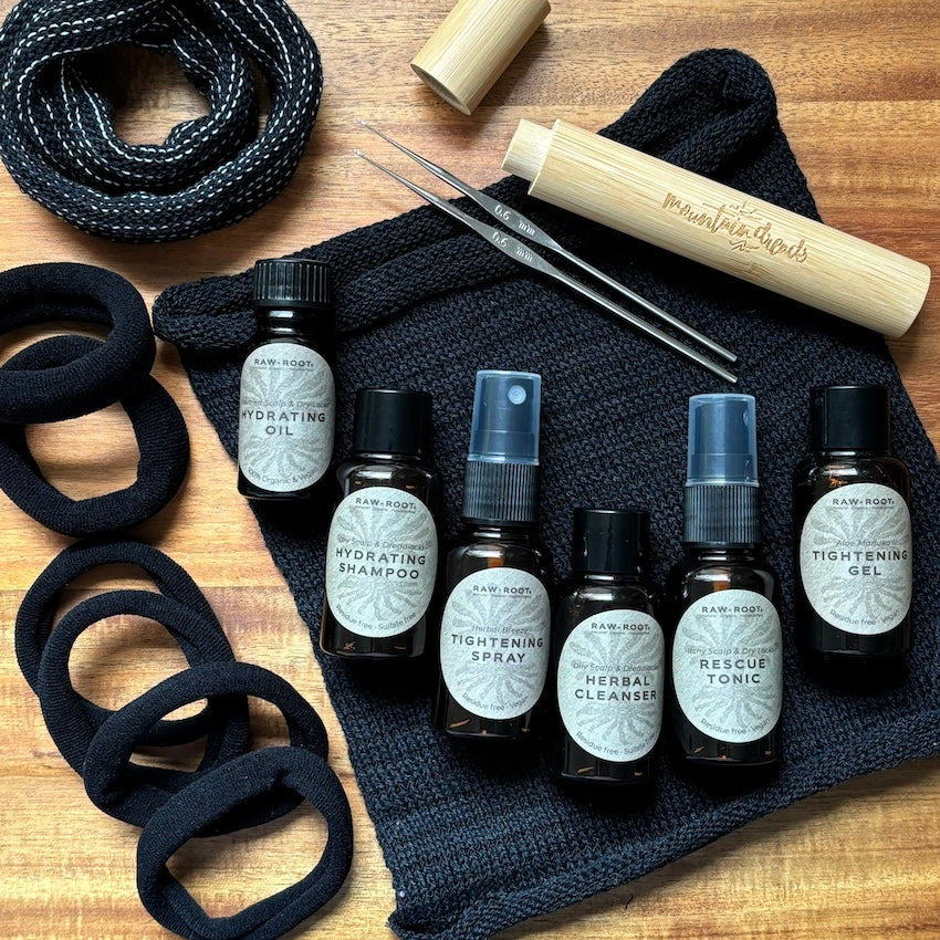 Midnight Black | Raw Roots Dread Care Pack – Mountain Dreads