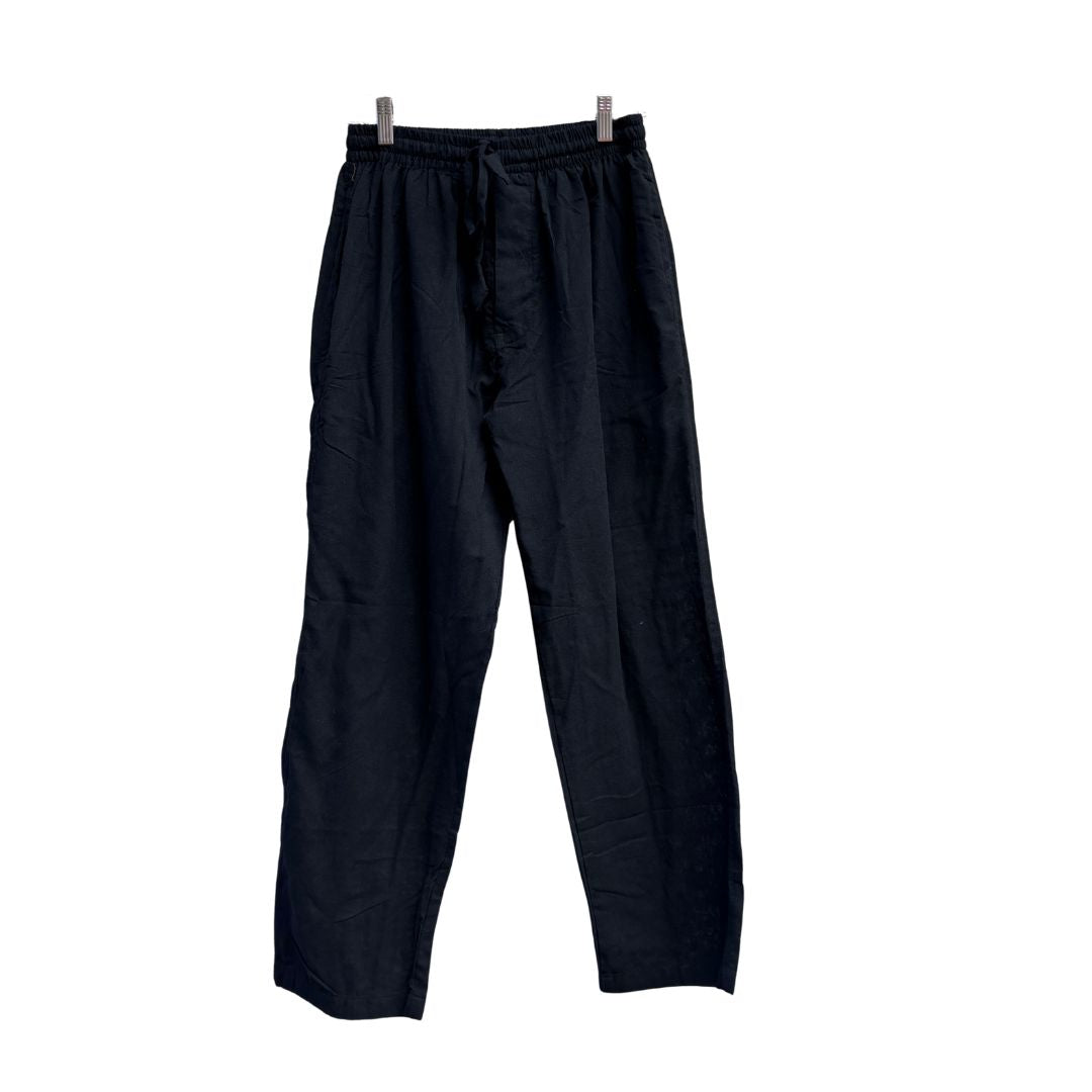 Black Cotton Pants