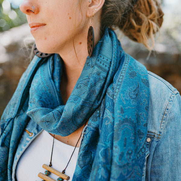 Scarf - Blue Ember