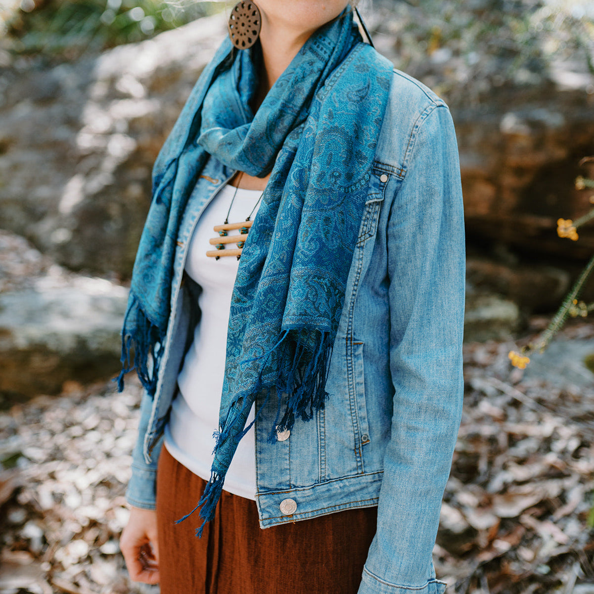 Scarf - Blue Ember