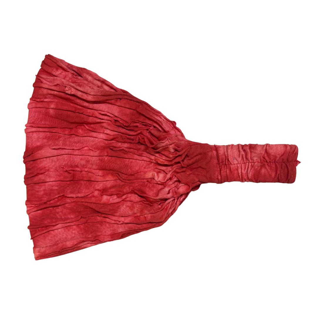 Crimson Cotton Elastic Back Headband - Mountain Dreads