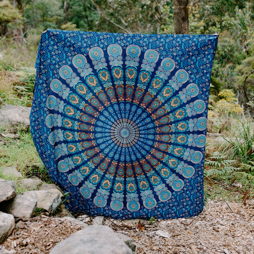 Blue Mandala Throw