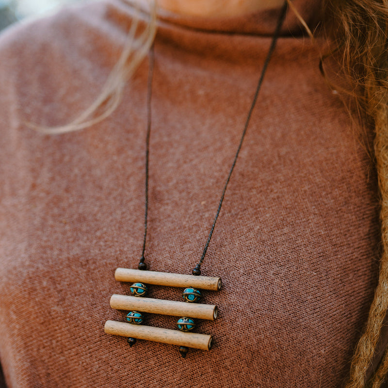Bamboo Necklace - 3 Rung Ladder