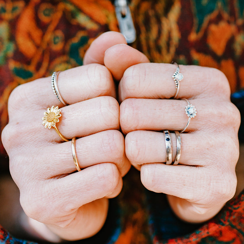 Sunflower Ring Gold
