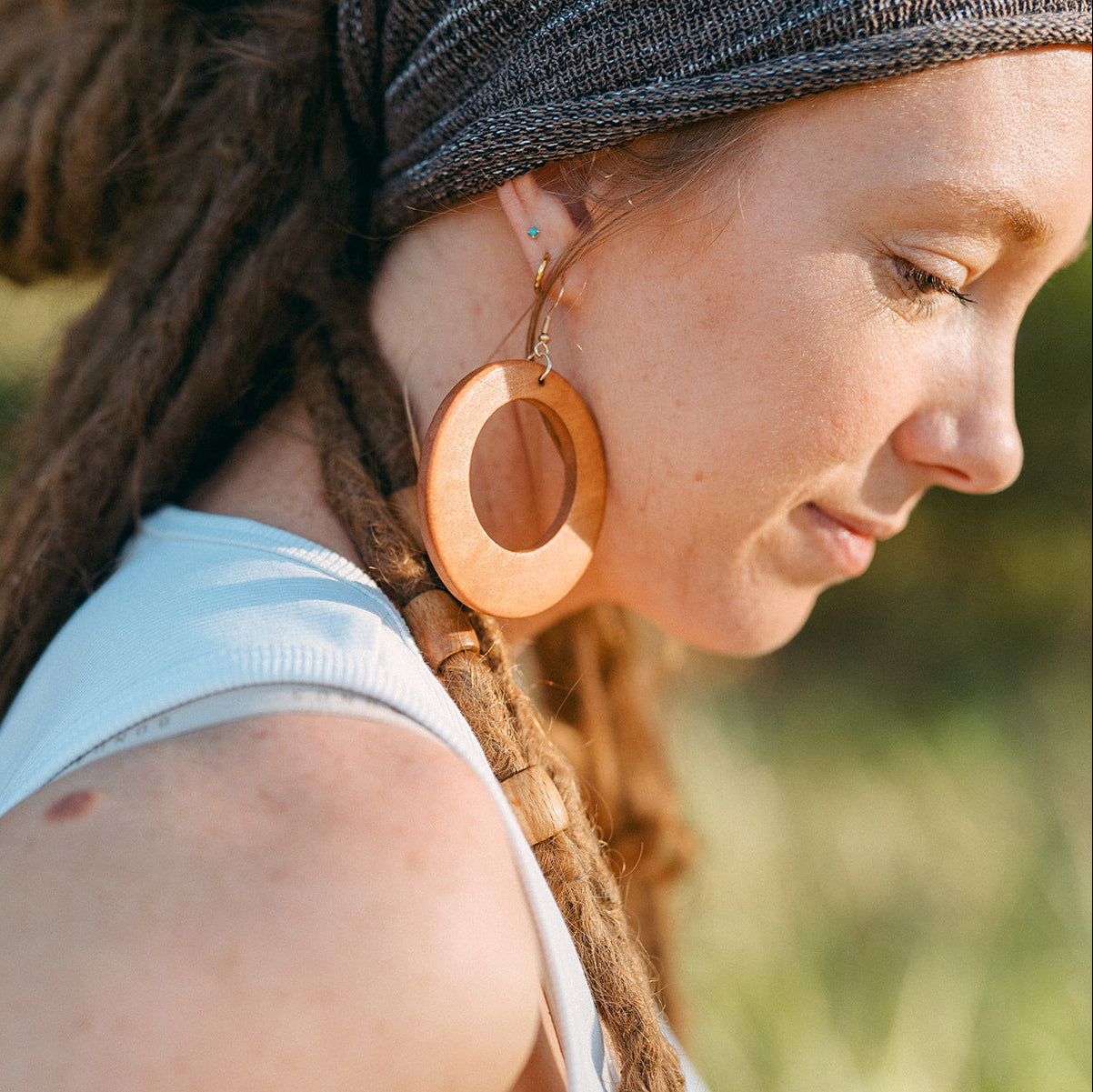 Large Wooden Earrings