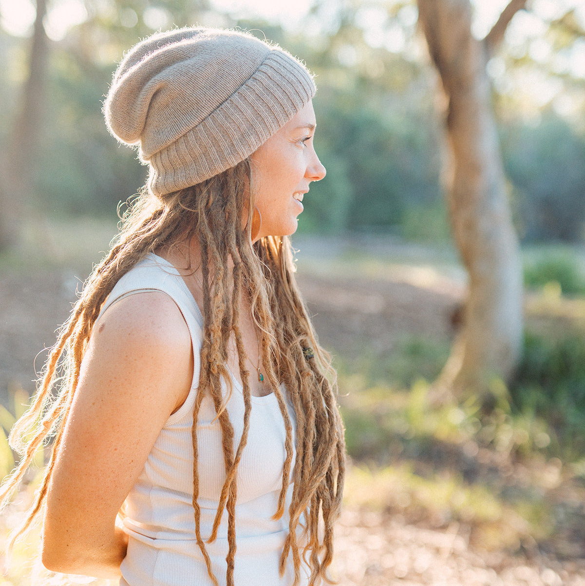 Satin Lined Cashmere Beanie
