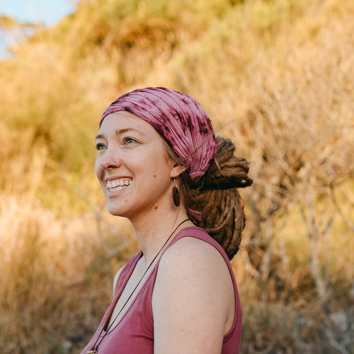 Cotton Tie Up Headband (view 2) - Mountain Dreads