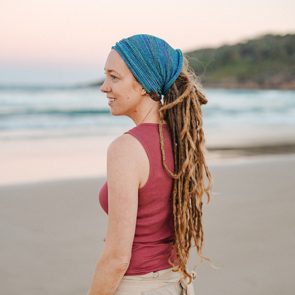 Wide Cotton Headband (view 5) - Mountain Dreads