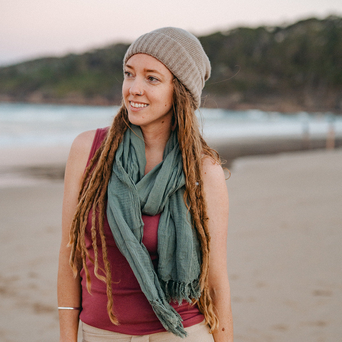 Satin Lined Cashmere Beanie