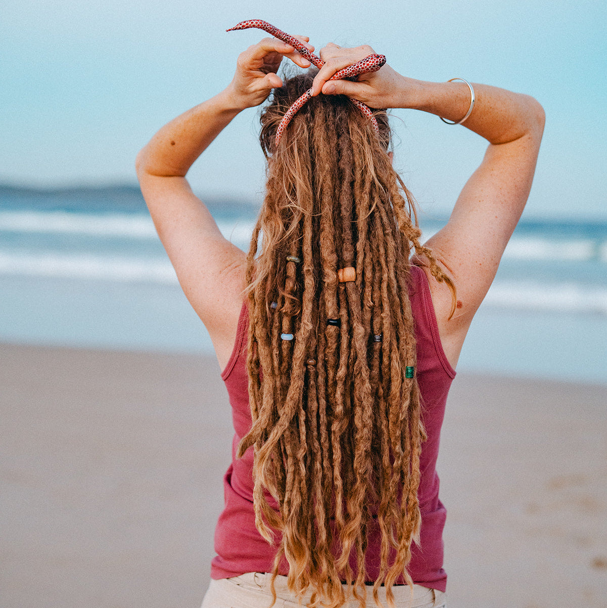 Dread Pet Snake Vegan Spiralocks dreadlock beads - Mountain Dreads