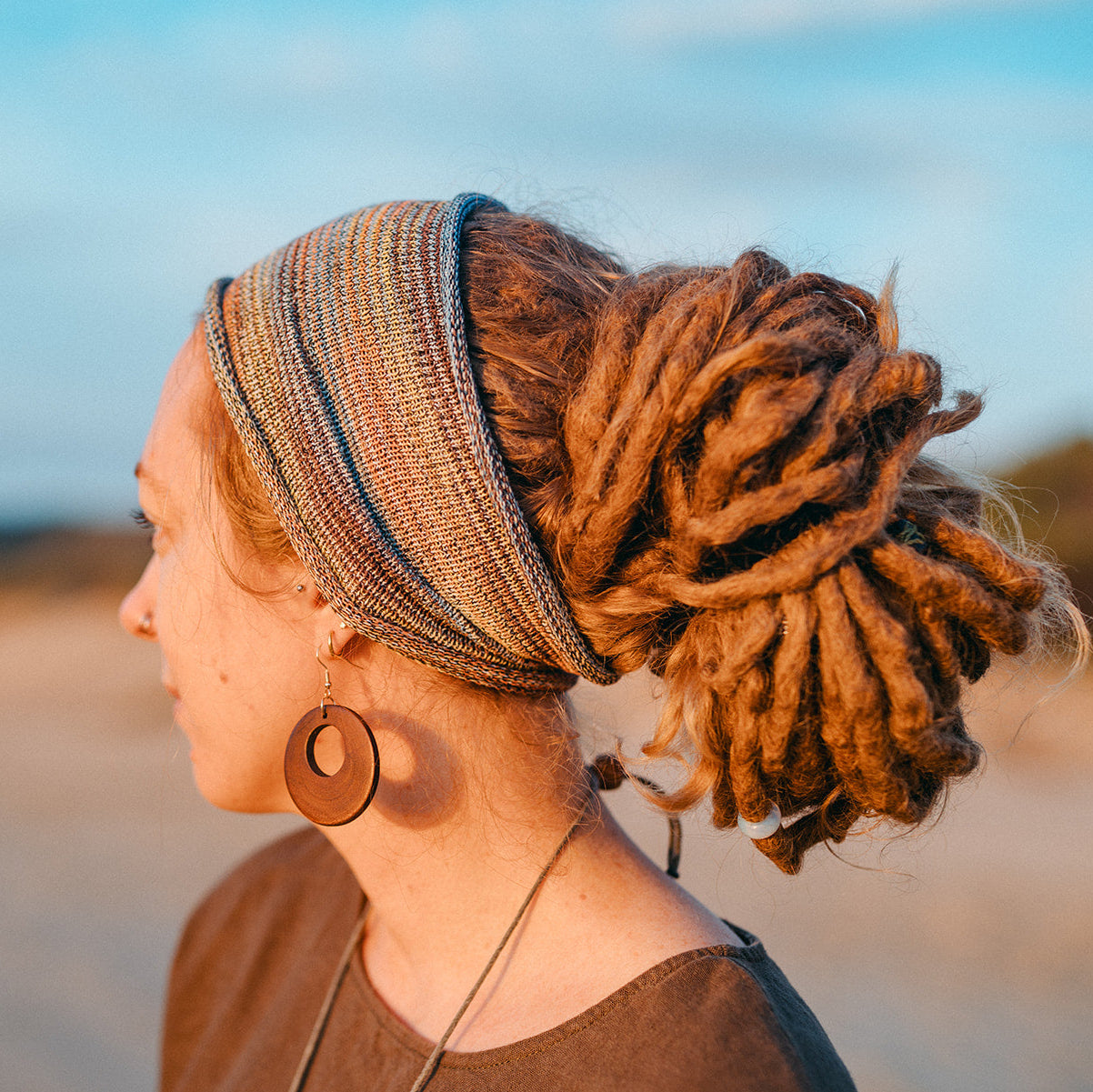 Regular Cotton Headband (view 3) - Mountain Dreads