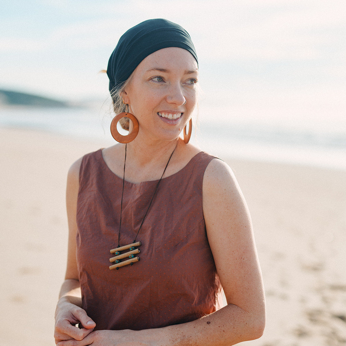Merino Wool Tencel Dreadlock Tube Headband