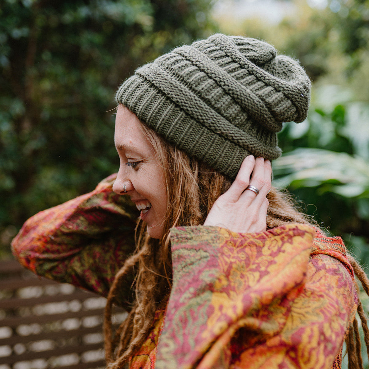 Satin Lined Knitted Beanie
