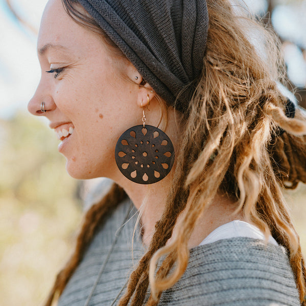 Large Wooden Earrings