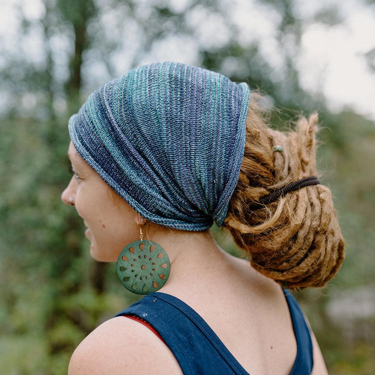 Wide Cotton Headband - Orchid