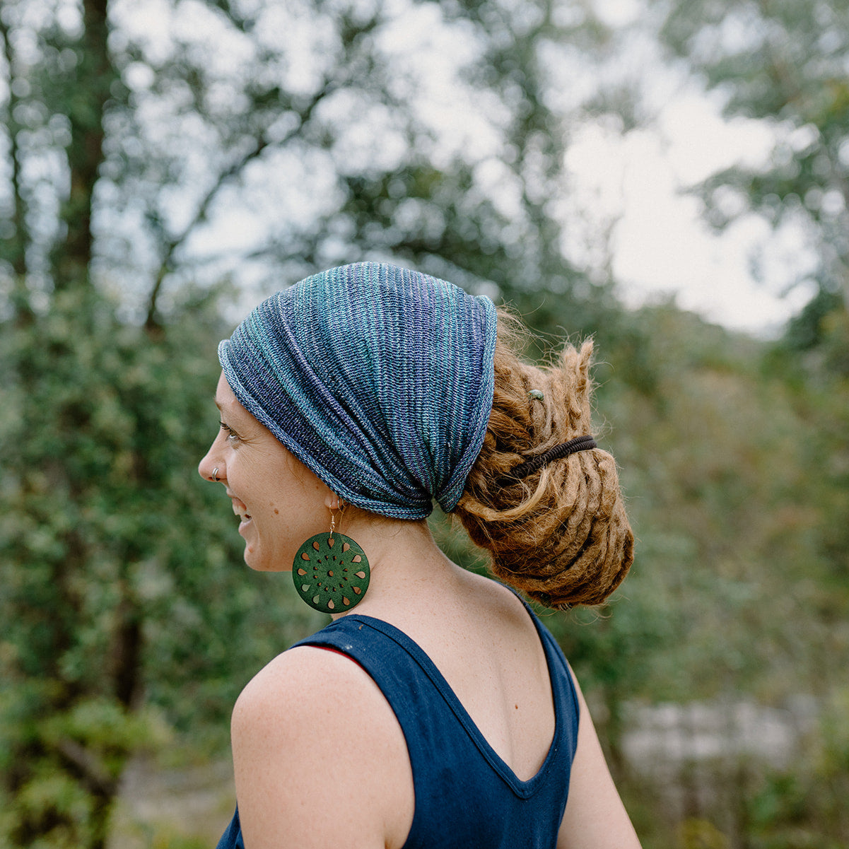 Wide Cotton Headband - Orchid