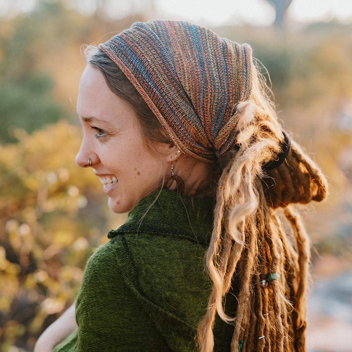 Small Brown Wooden Earrings
