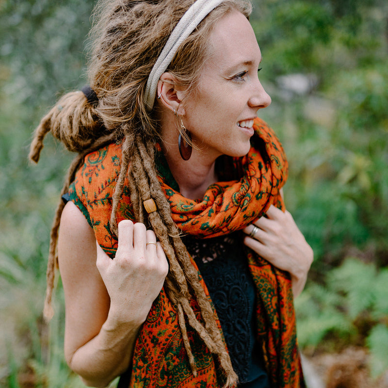 Paisley Scarf - Autumn Leaves