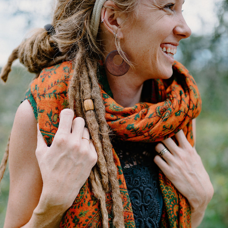 Paisley Scarf - Autumn Leaves
