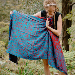 Paisley Scarf - Crimson Tide