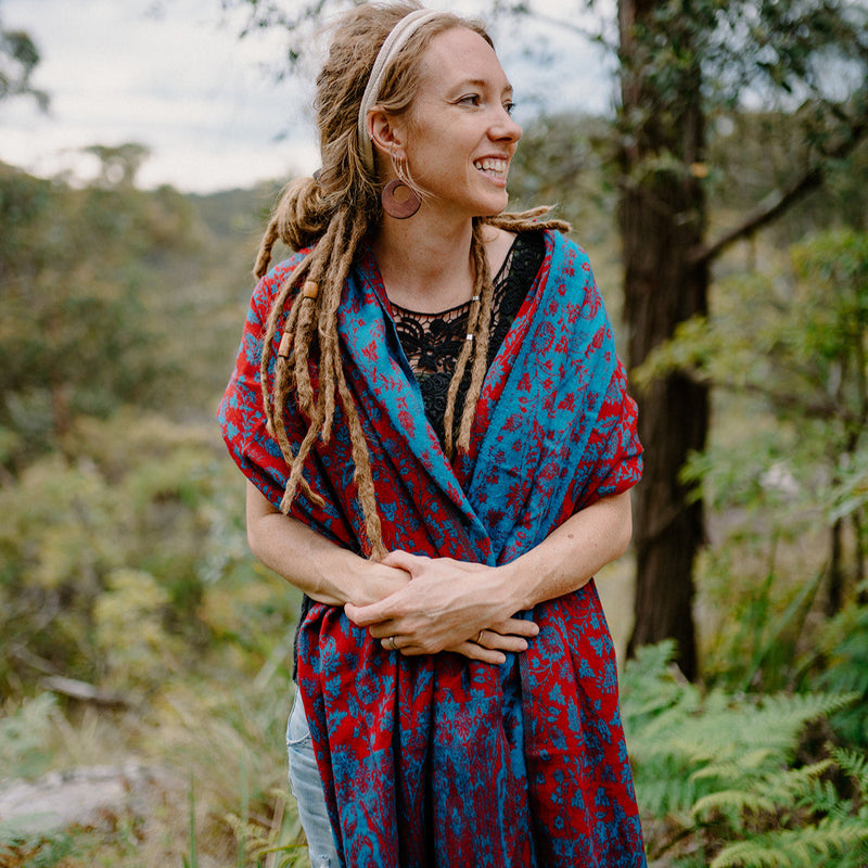 Paisley Scarf - Crimson Tide