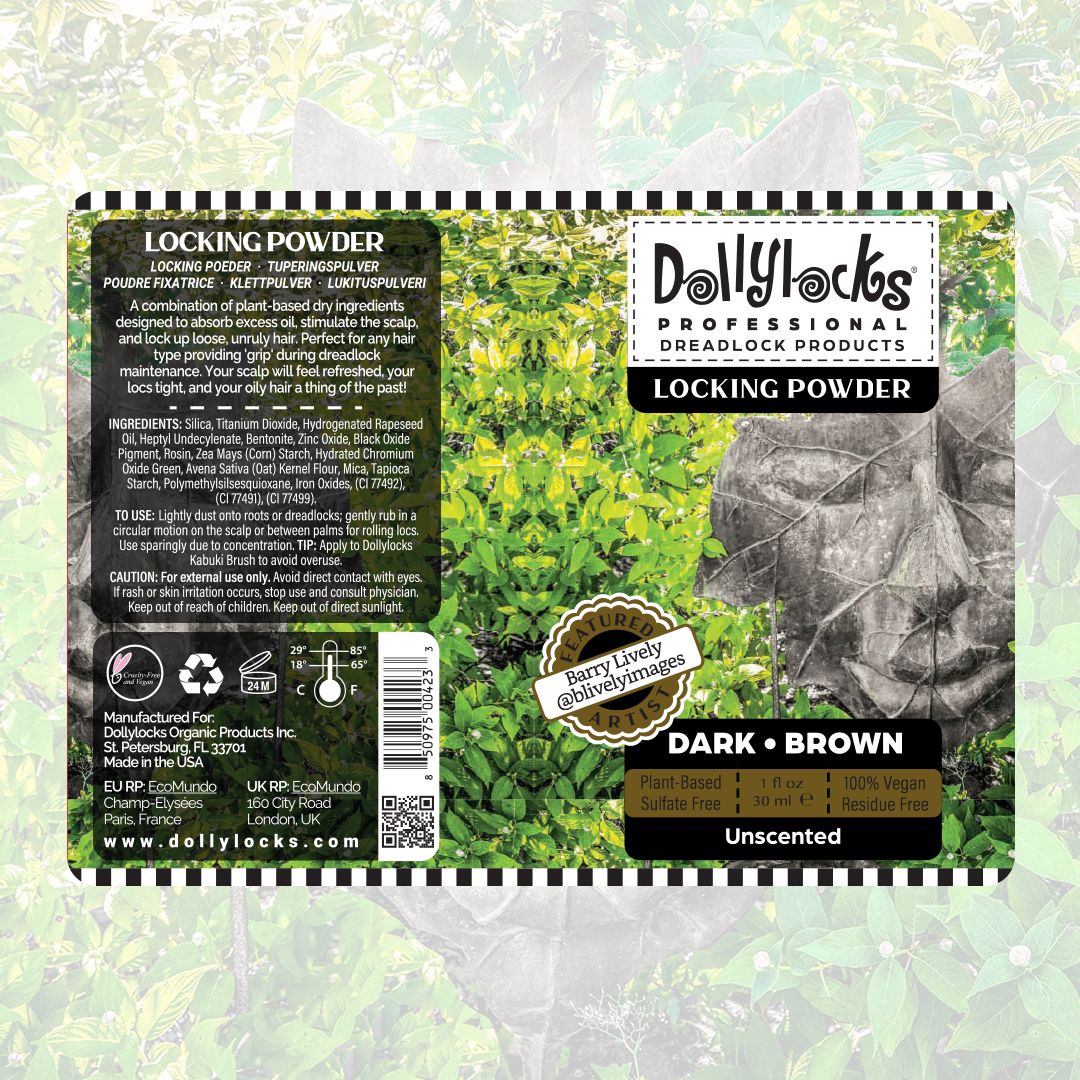 Dollylocks Dry Shampoo Locking Powder Dark