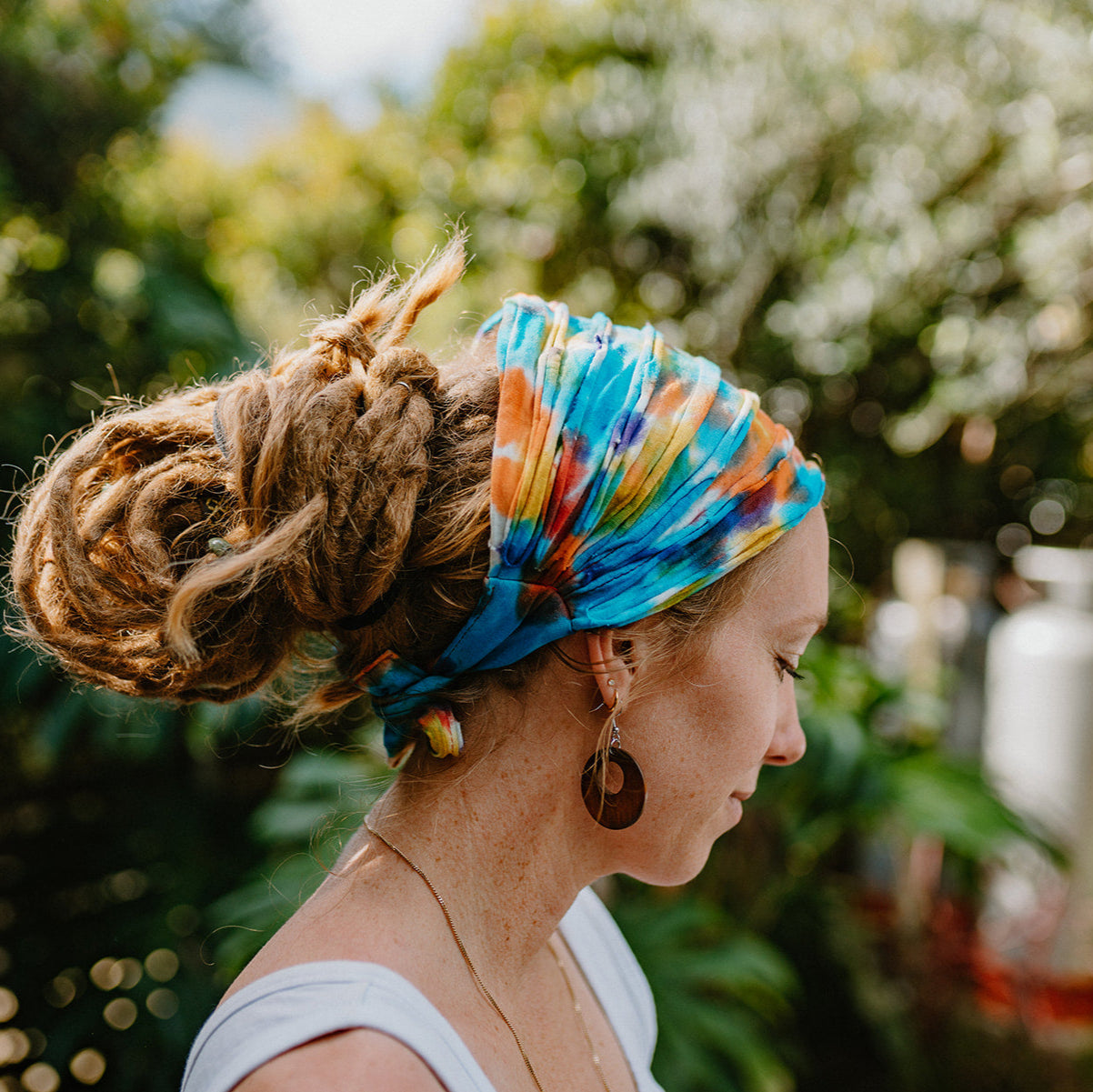 Small Brown Wooden Earrings
