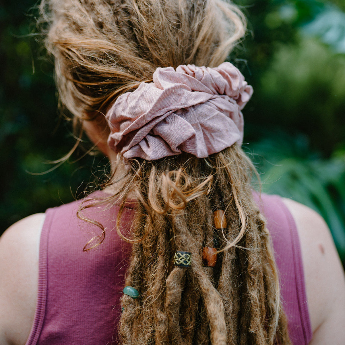 Linen Spiralock Scrunchies