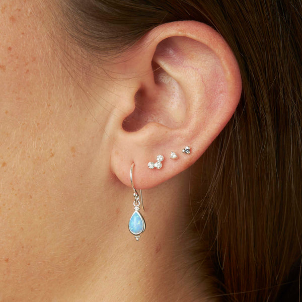 Sterling Silver Serein Opal Earrings