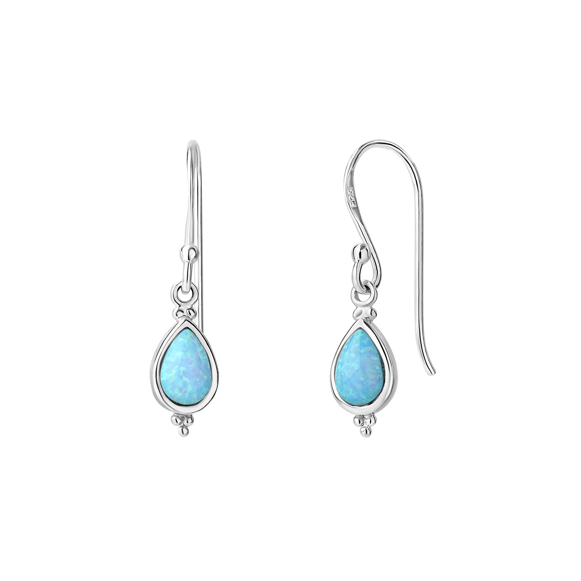 Sterling Silver Serein Opal Earrings