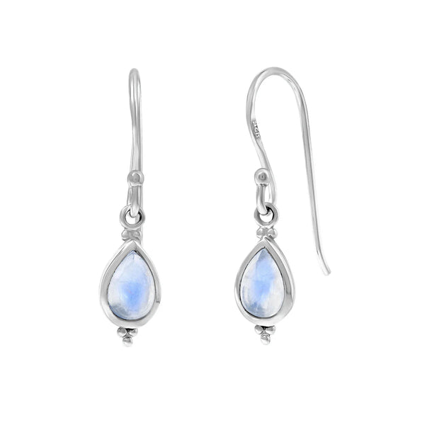 Sterling Silver Serein Moonstone Earrings