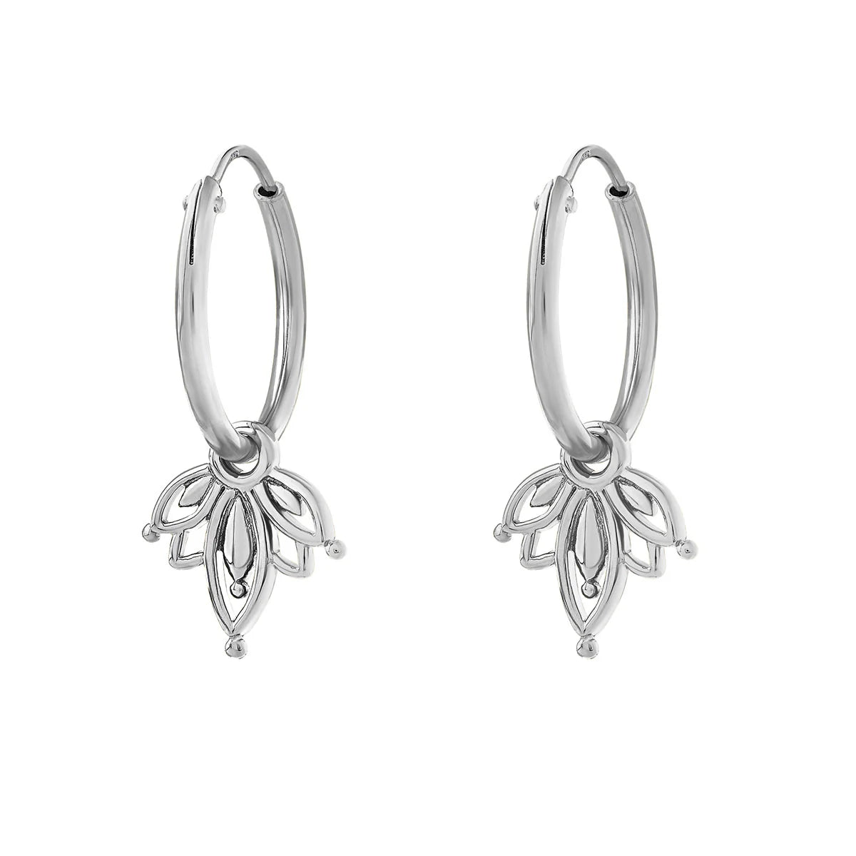 Sterling Silver Lotus Sleepers