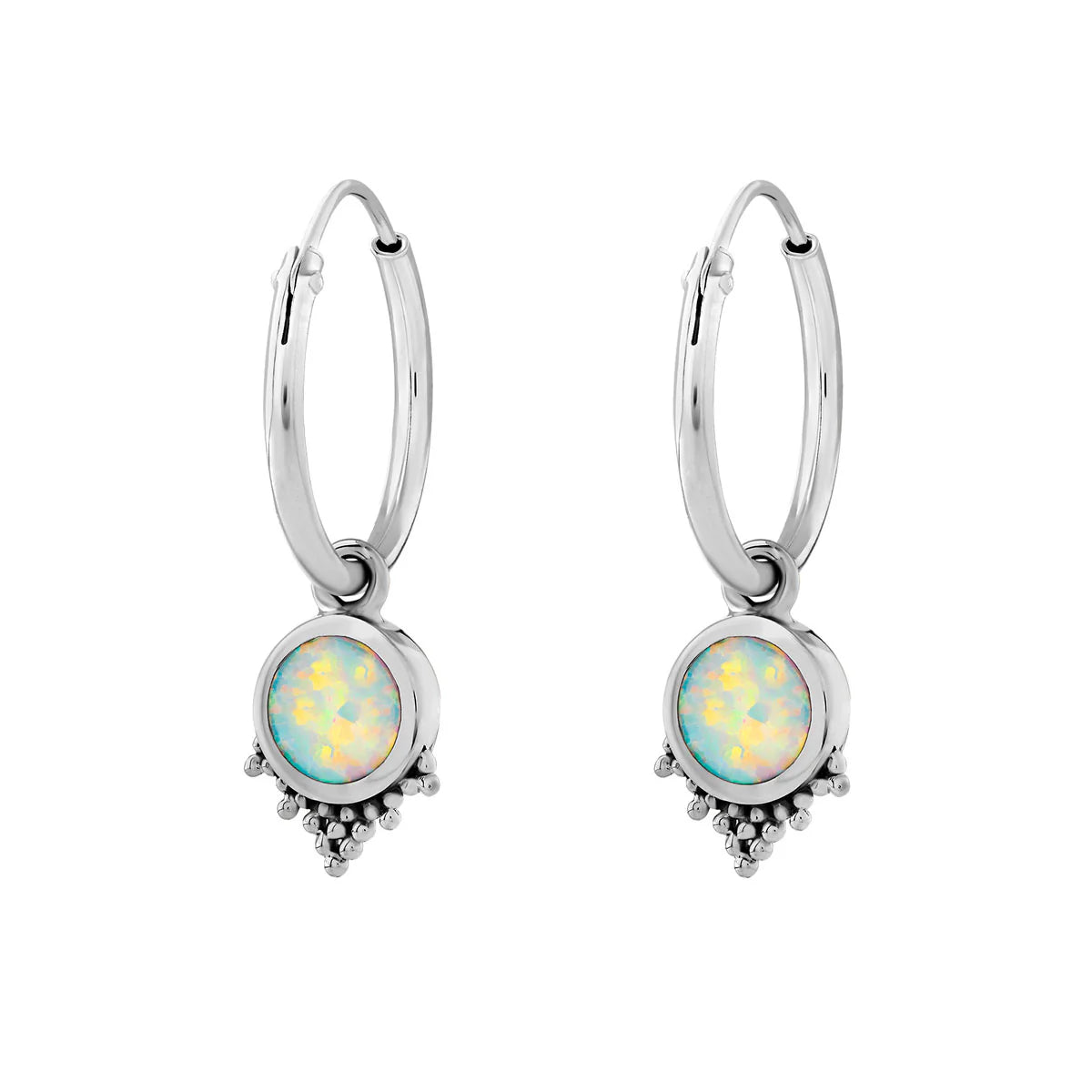Sterling Silver Mystic Mirror Opal Sleepers