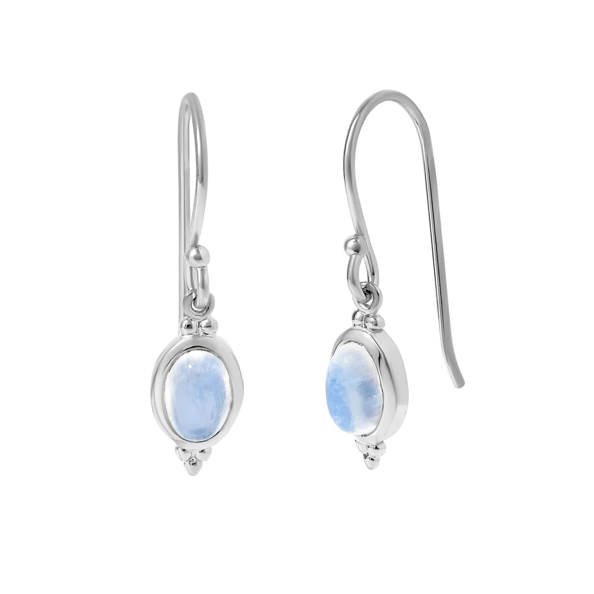 Sterling Silver Moon Song Moonstone Earrings