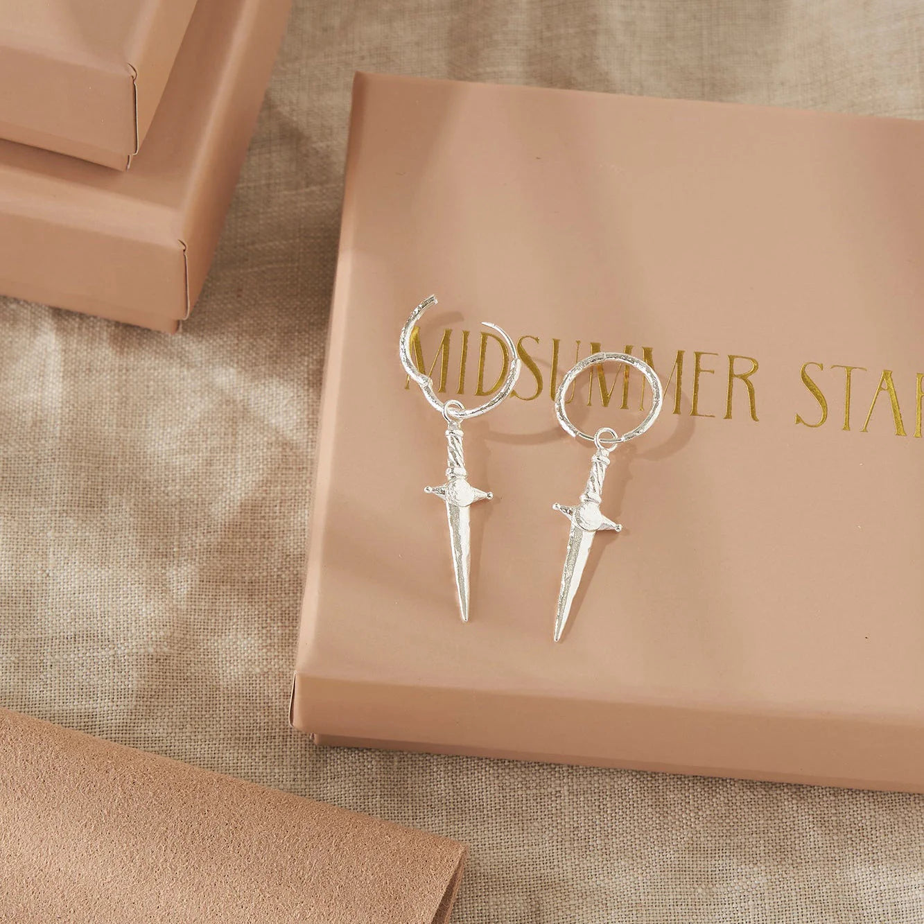 Sterling Silver Guardian Dagger Huggies jewellery (view 3) - Mountain Dreads